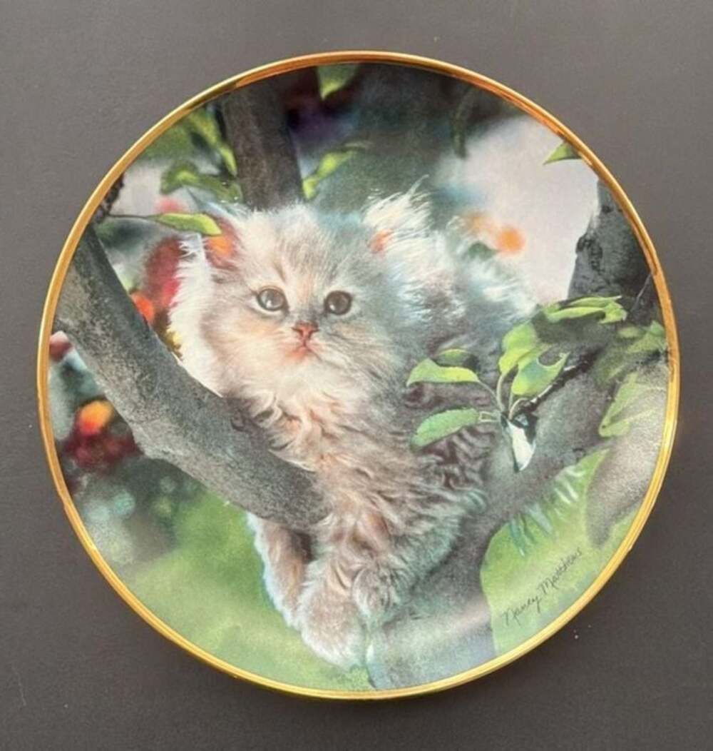 Franklin Mint Heirloom Out on a Limb Decorative Plate by Nancy Matthews